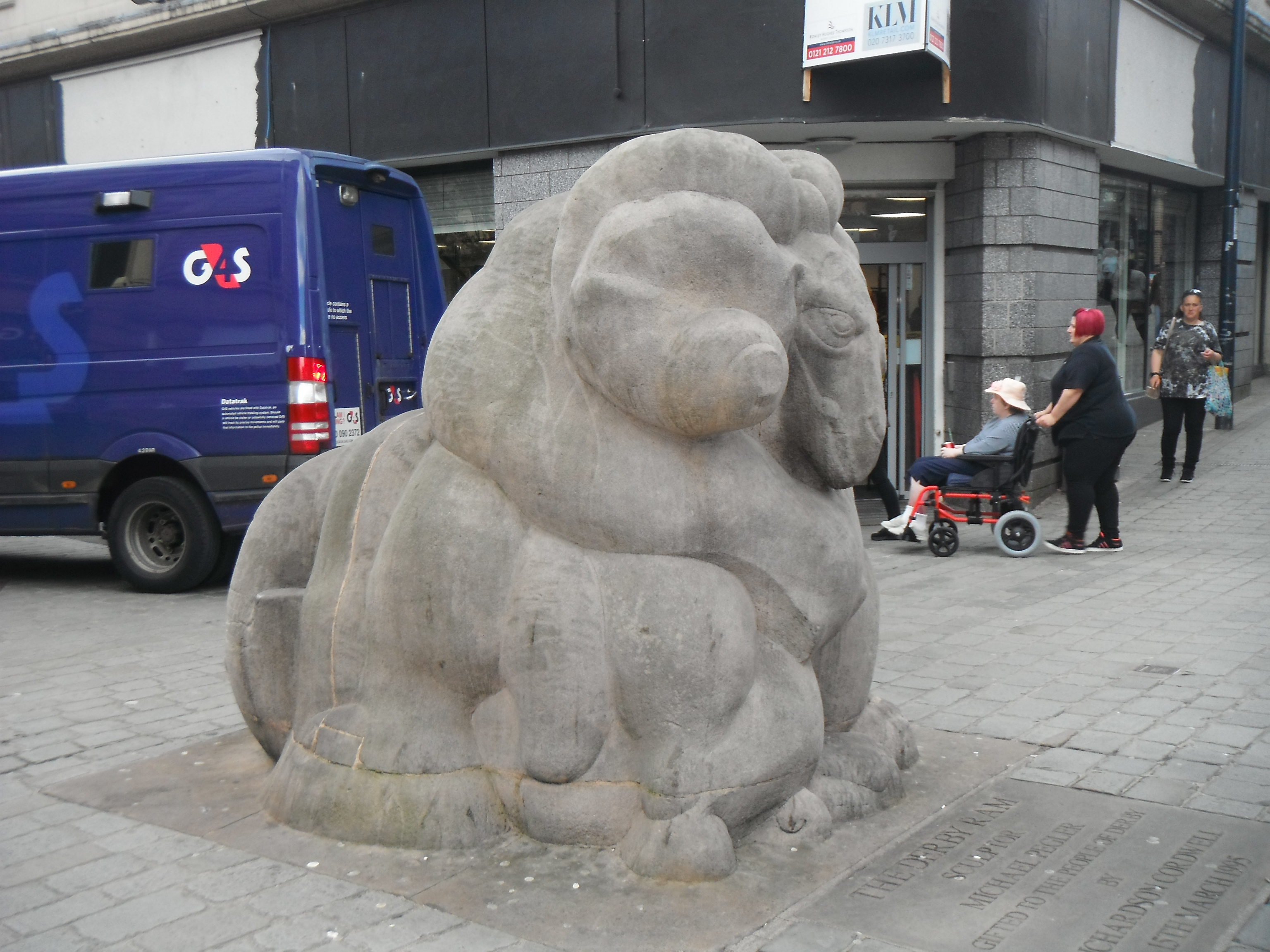 Photo taken by me – The Derby Ram, symbol of the city of Derby 