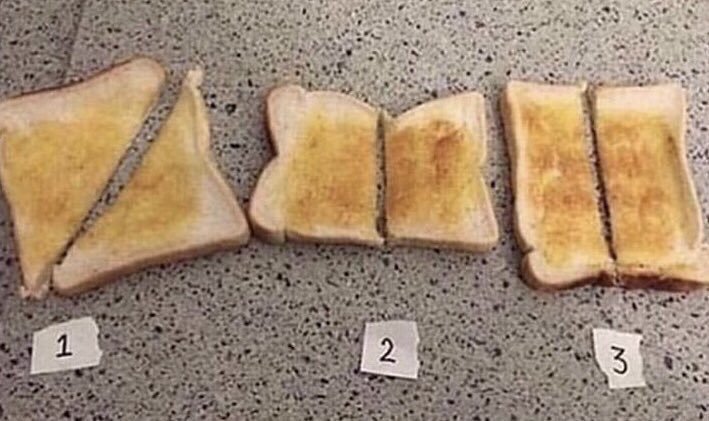 Slice of bread, toast, Slice of bread, toast,