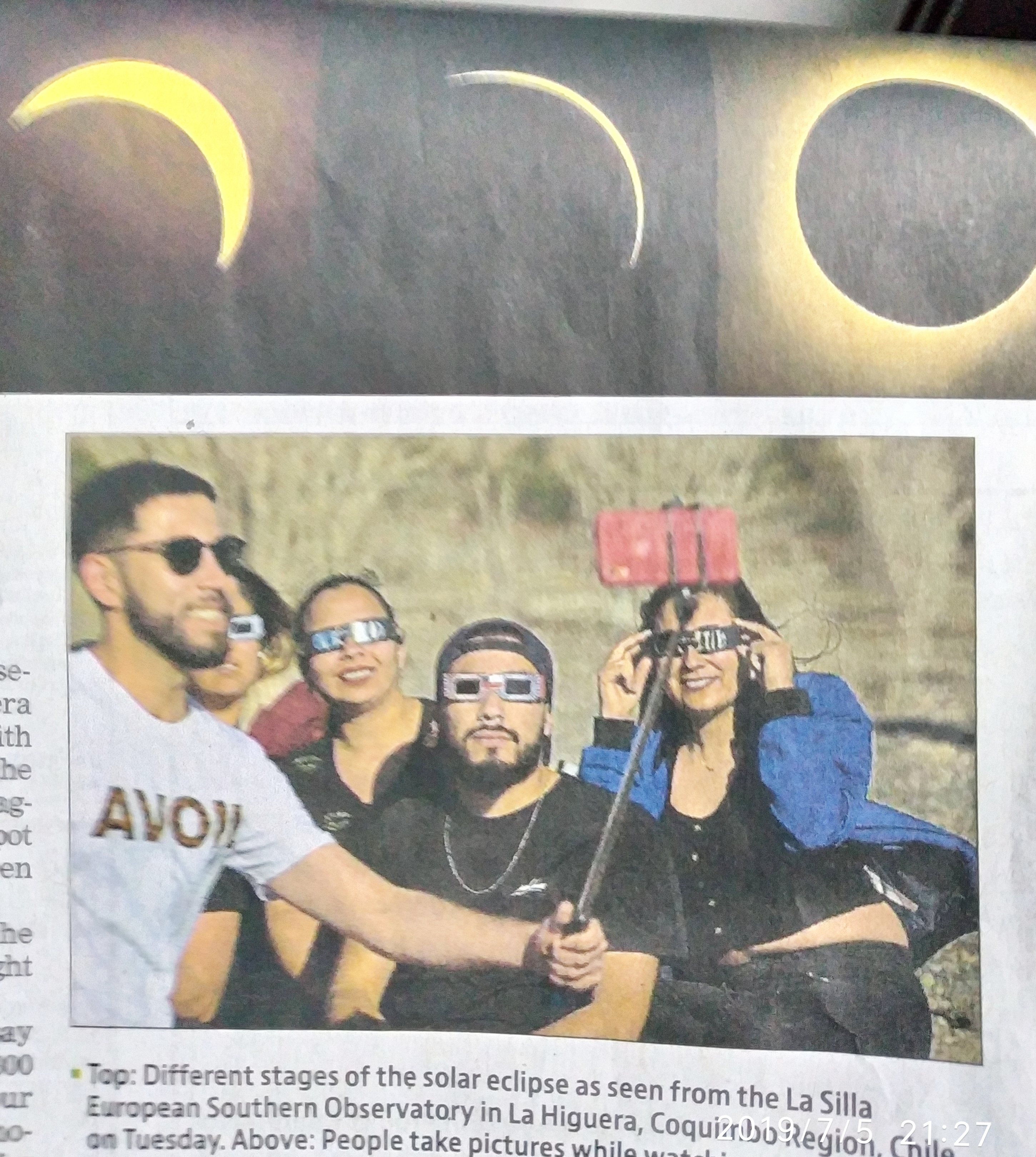 Total solar eclipse in Chile and Argentina Total solar eclipse in Chile and Argentina