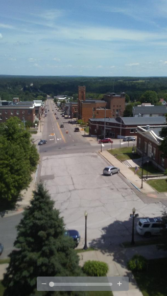 Main street from the Observation Deck of Crystal Falls Courthouse Main street from the Observation Deck of Crystal Falls Courthouse