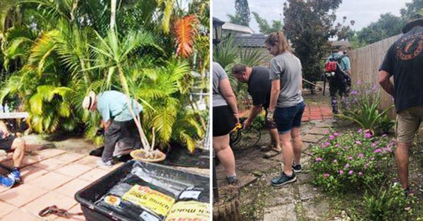 Collier County Sheriff Officers spruce up a backyard in Naples Collier County Sheriff Officers spruce up a backyard in Naples