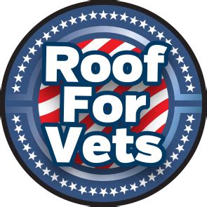 Three cheers for Roof For Vets who do work on veterans homes for free