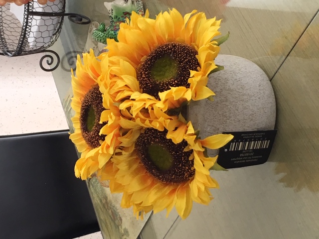 artificial sunflowers in a vase artificial sunflowers in a vase