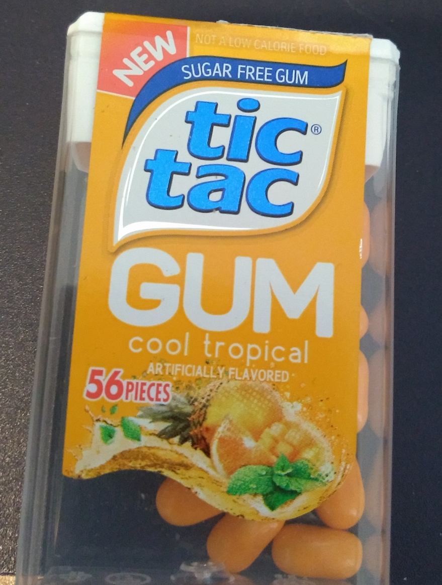 Tic tac sugar free cool tropical gum Tic tac sugar free cool tropical gum