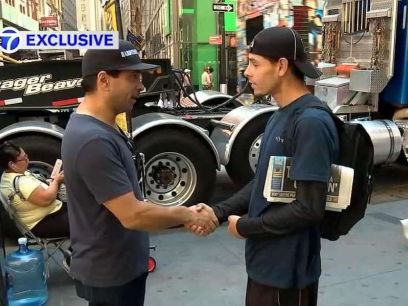 Andrew Zurica meeting with Joe Arroyo to tell him he's hired to work for him 