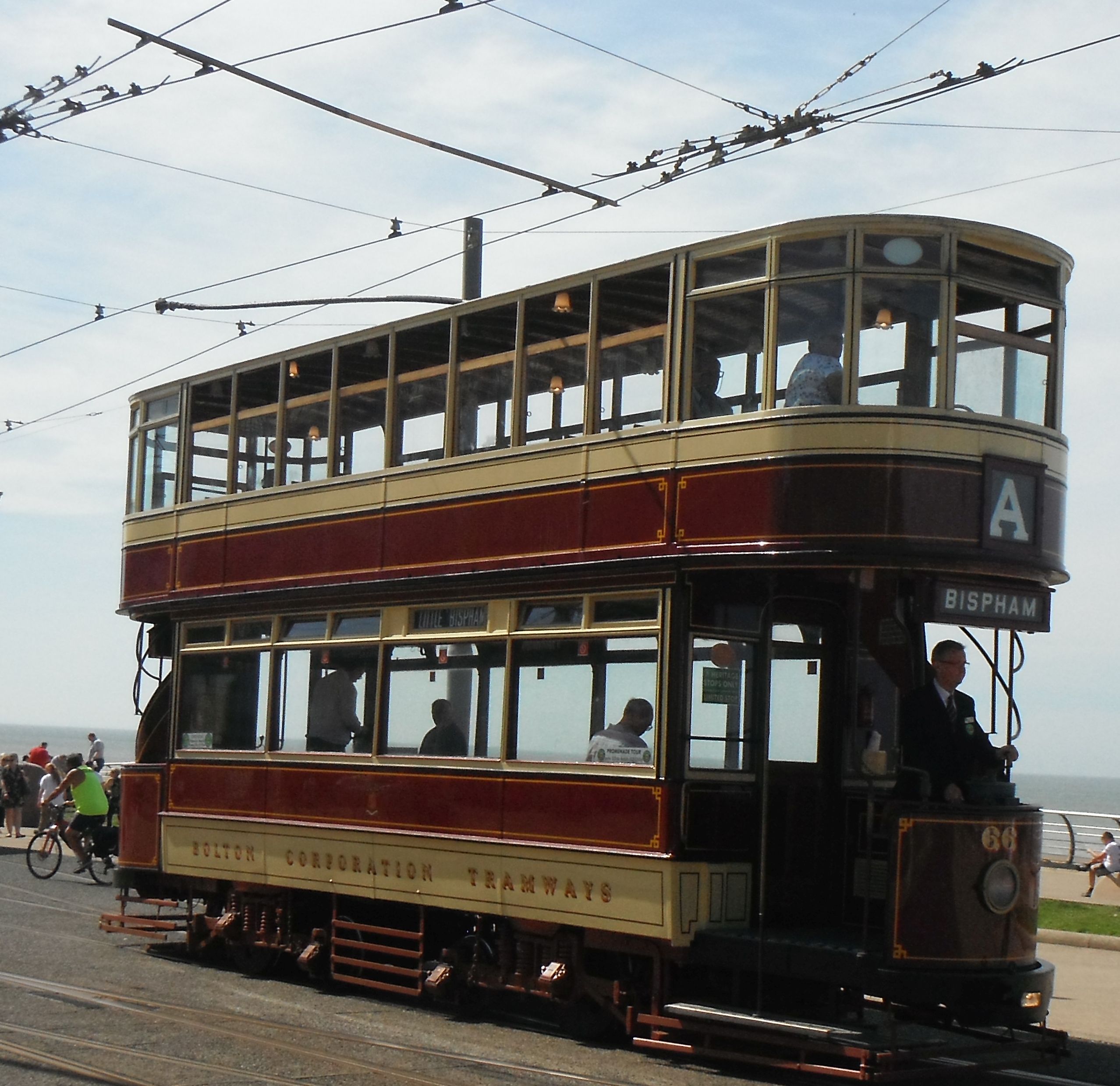 photo taken by me Blackpool seaside tram photo taken by me Blackpool seaside tram