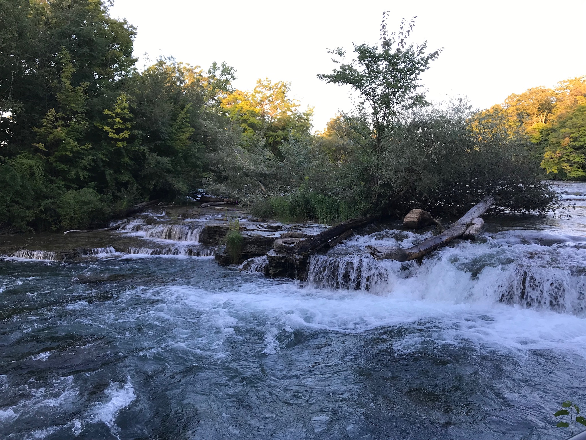 The “American Rapids” on the Niagara River, just above the Bridal Veil and American Falls, at Niagara Falls State Park. Photo taken by and the property of FourWalls. The “American Rapids” on the Niagara River, just above the Bridal Veil and American Falls, at Niagara Falls State Park. Photo taken by and the property of FourWalls.