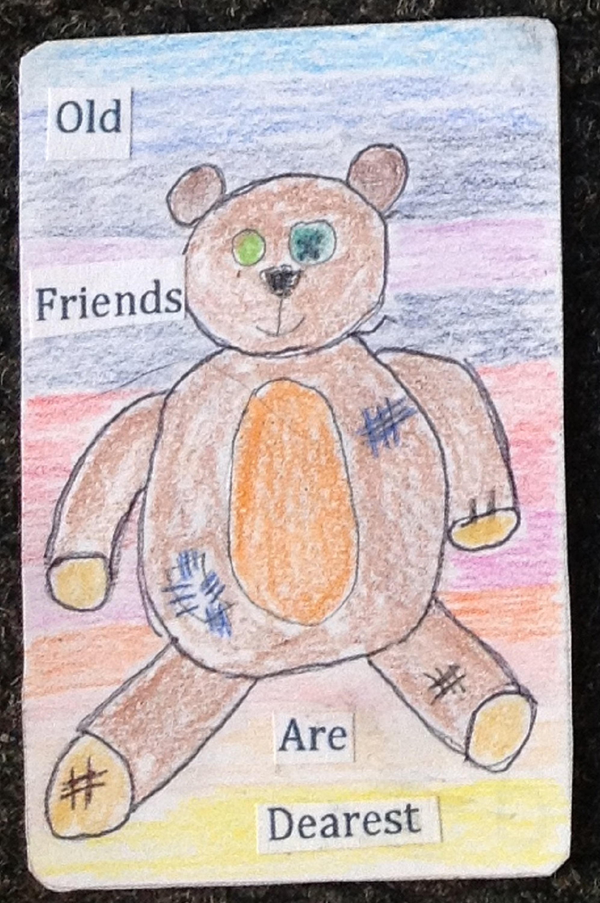 A photo of an Artist Trading Card made by me A photo of an Artist Trading Card made by me