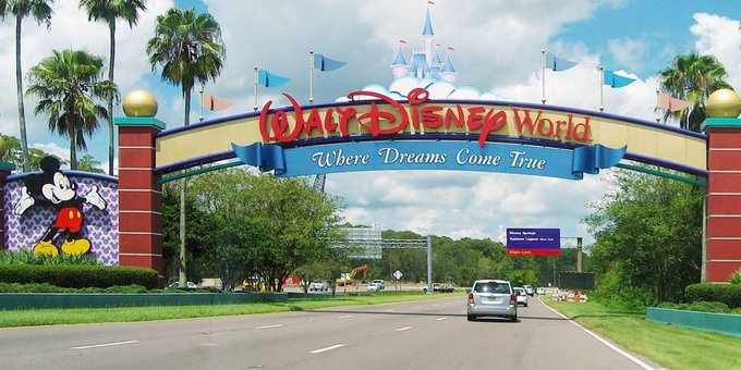 Entrance to Walt Disney World in Orlando Florida Entrance to Walt Disney World in Orlando Florida