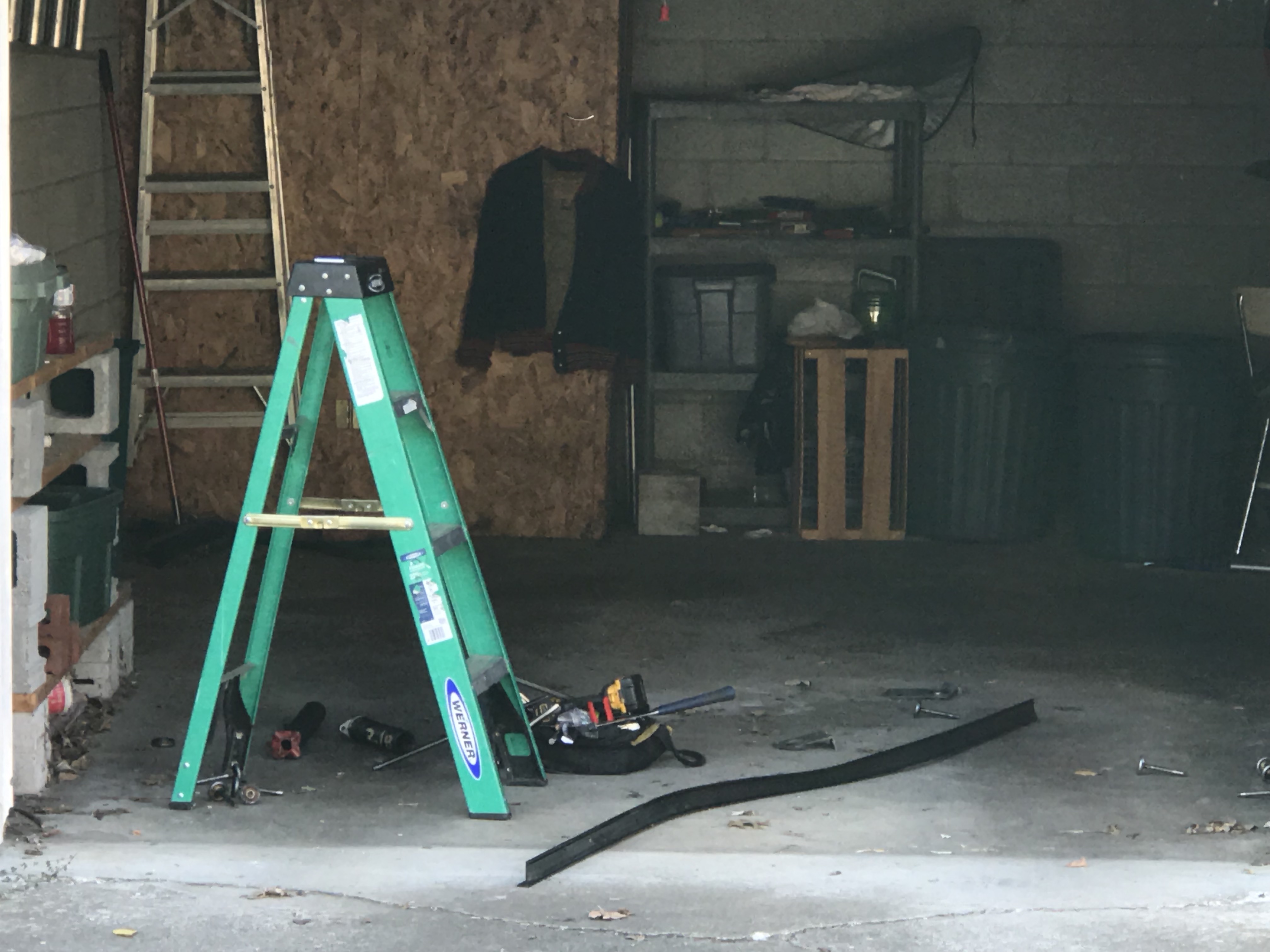 Work in my garage. Photo taken by and the property of FourWalls. Work in my garage. Photo taken by and the property of FourWalls.