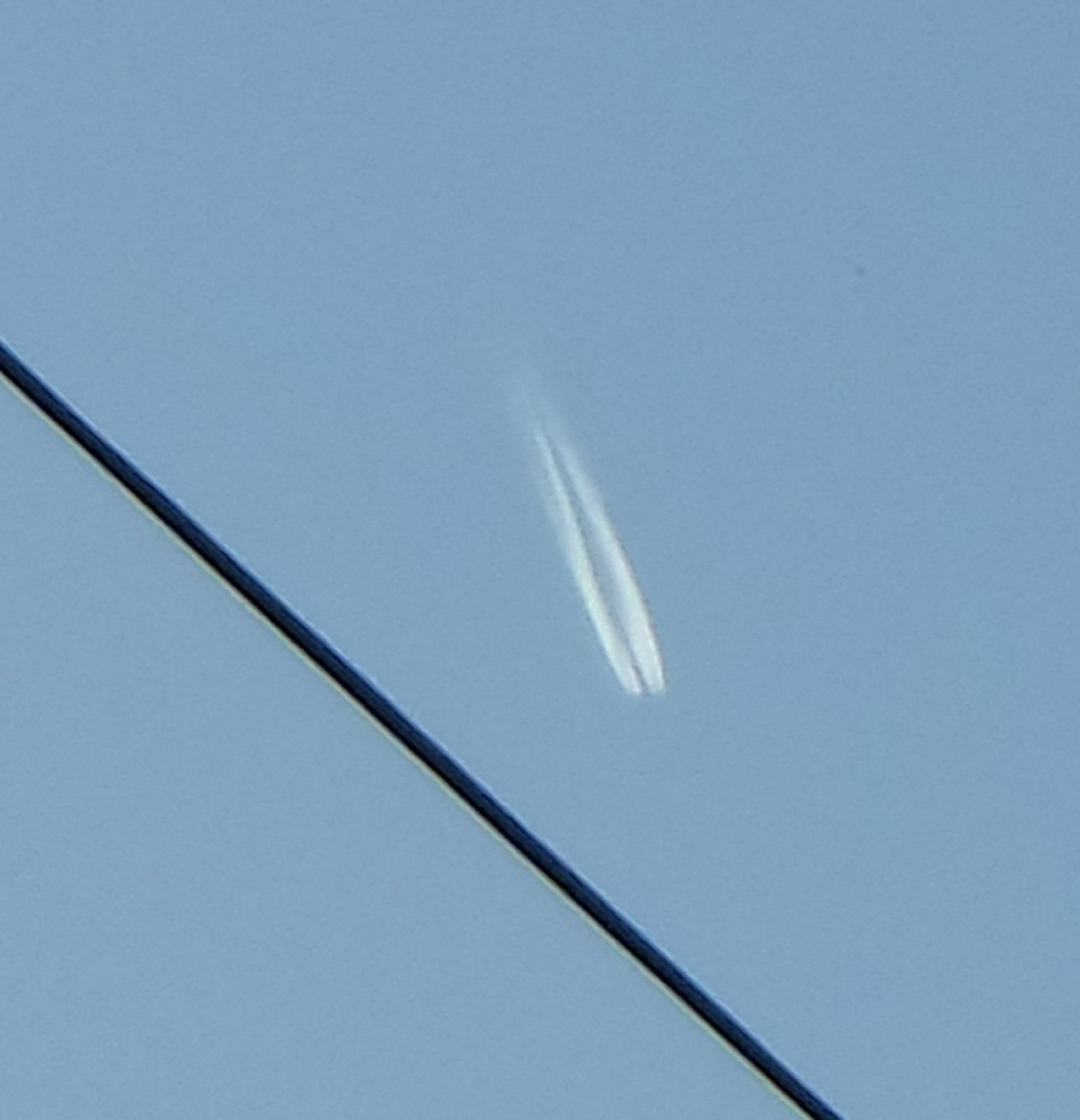 Photo I took of a jet going over the play yard Photo I took of a jet going over the play yard