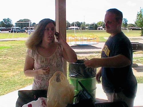Nick and Nicole - This is a better shot.  Here is my daughter, Nicole and her husband -Nick! They make a very cute couple!