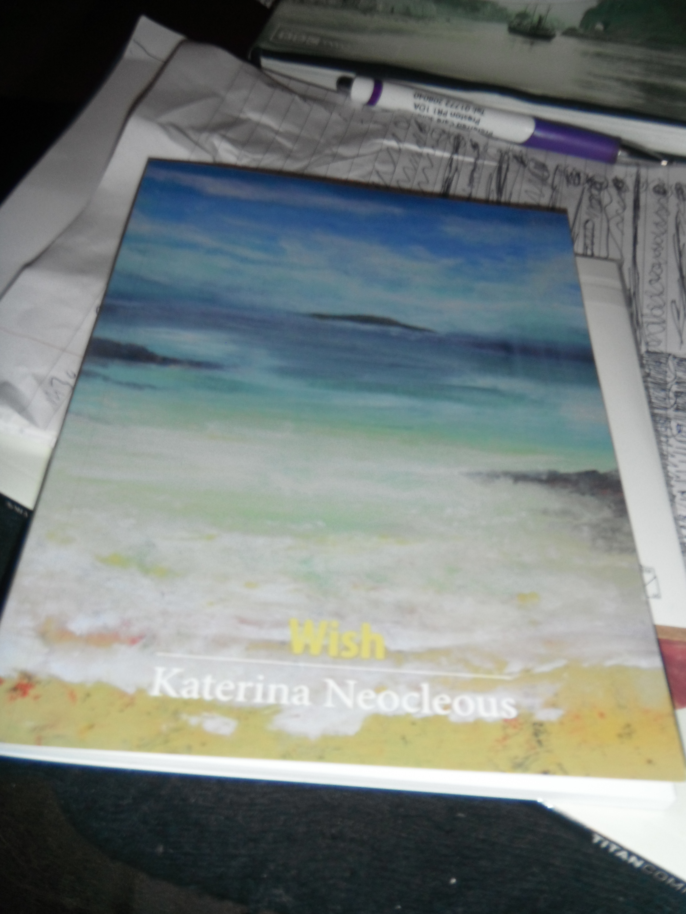 photo taken by me - Katerina Neocleous's Wish book cover photo taken by me - Katerina Neocleous's Wish book cover