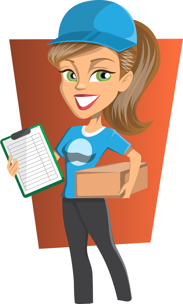 https://pixabay.com/illustrations/delivery-girl-courier-woman-1417310/ https://pixabay.com/illustrations/delivery-girl-courier-woman-1417310/