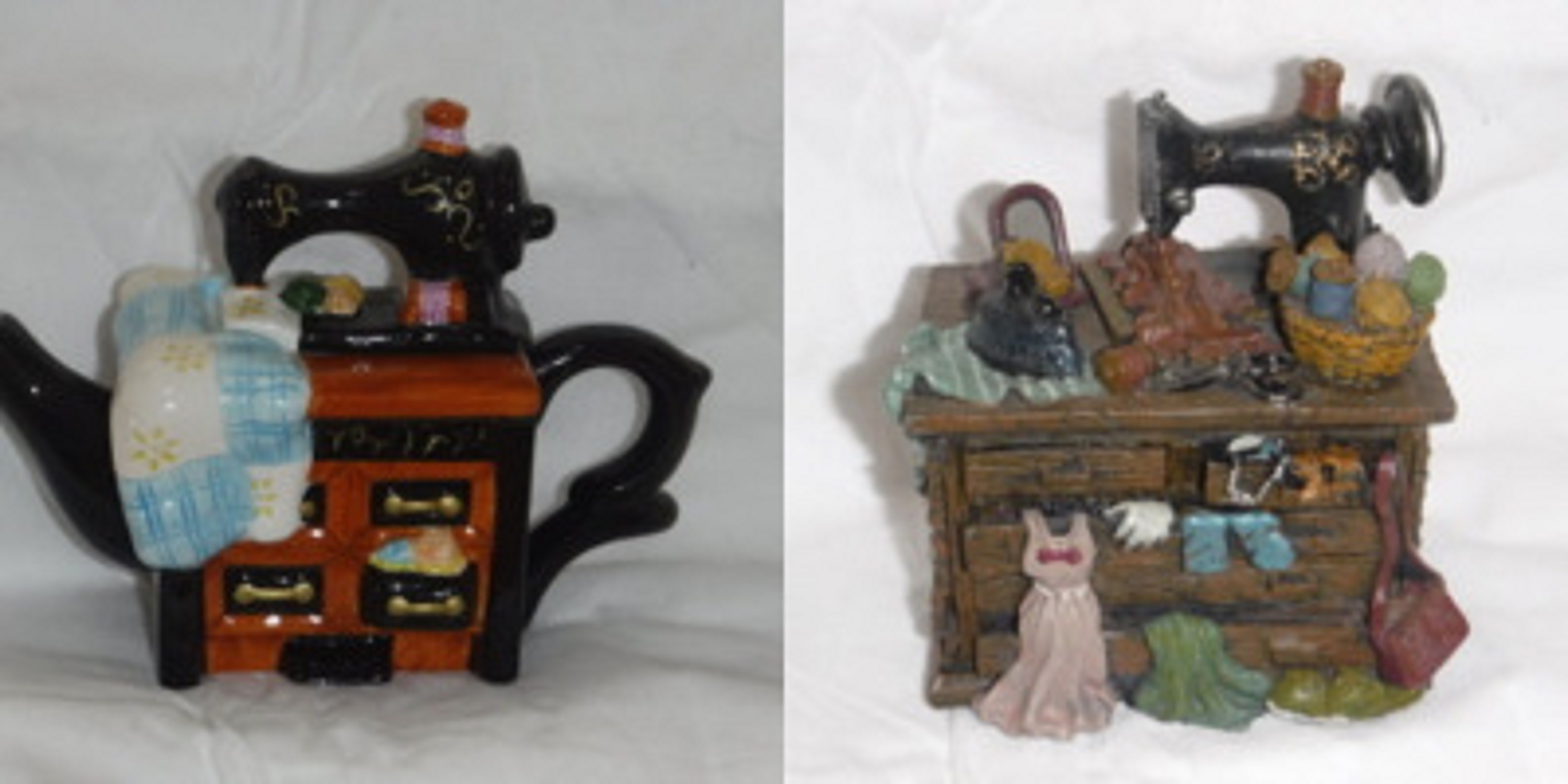 "Collage" I made from the two sewing machine knicknacks I took photos of today. "Collage" I made from the two sewing machine knicknacks I took photos of today.