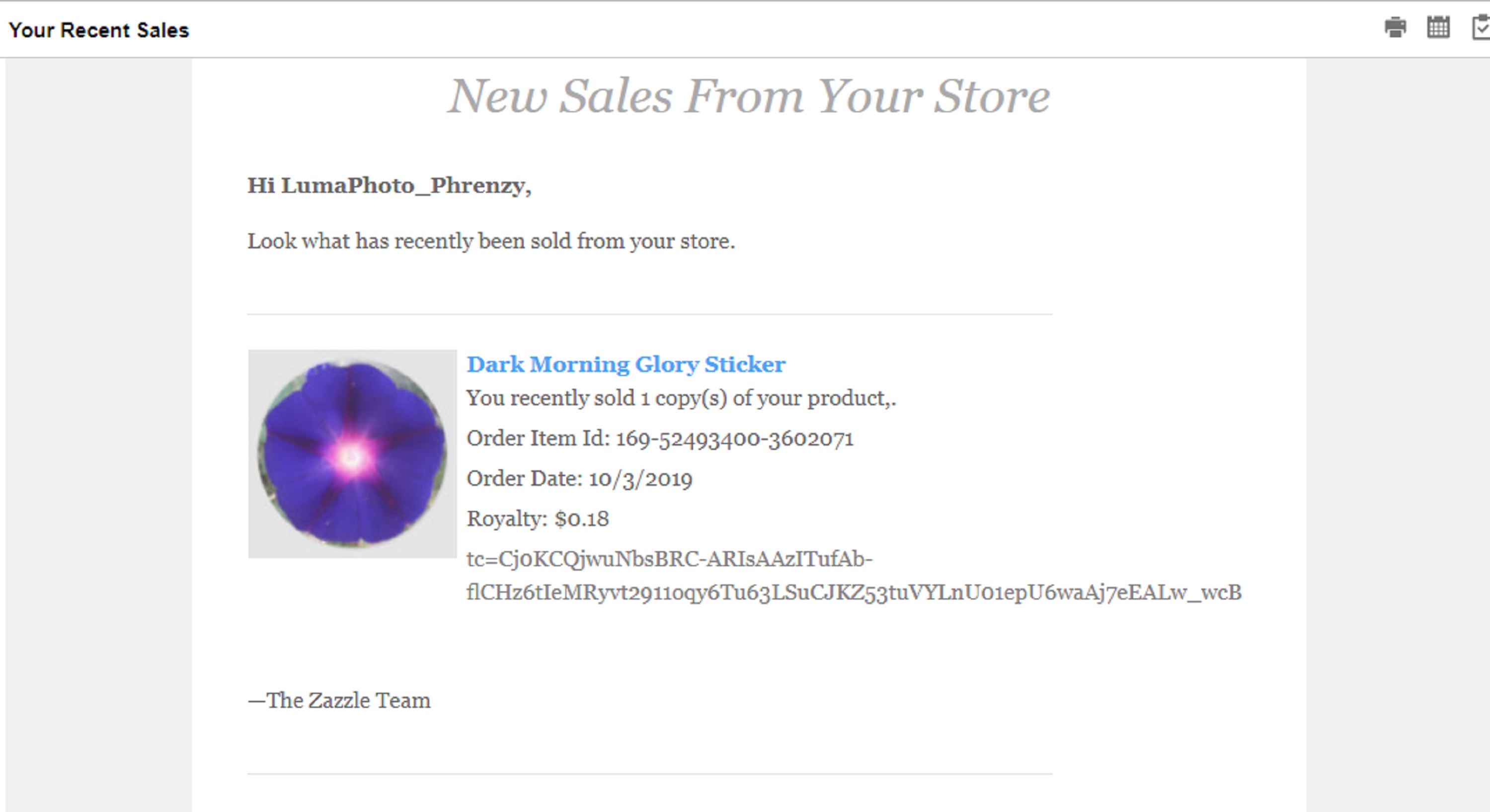 Screencap of the email I got about the sticker sale. Screencap of the email I got about the sticker sale.