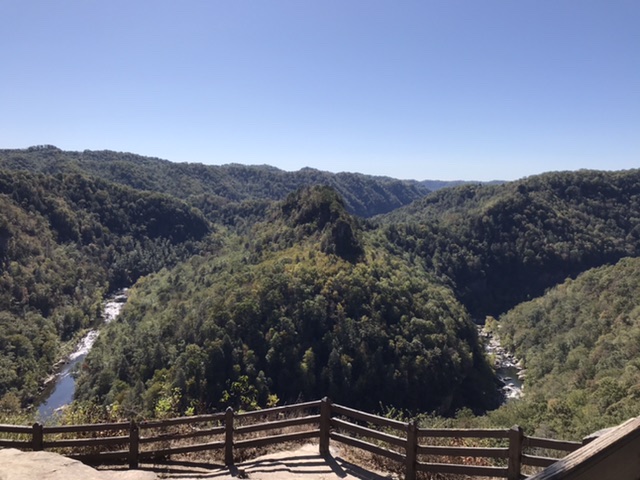 The view of the area known as The Towers in The Breaks Interstate Park.  Photo taken by and the property of FourWalls.