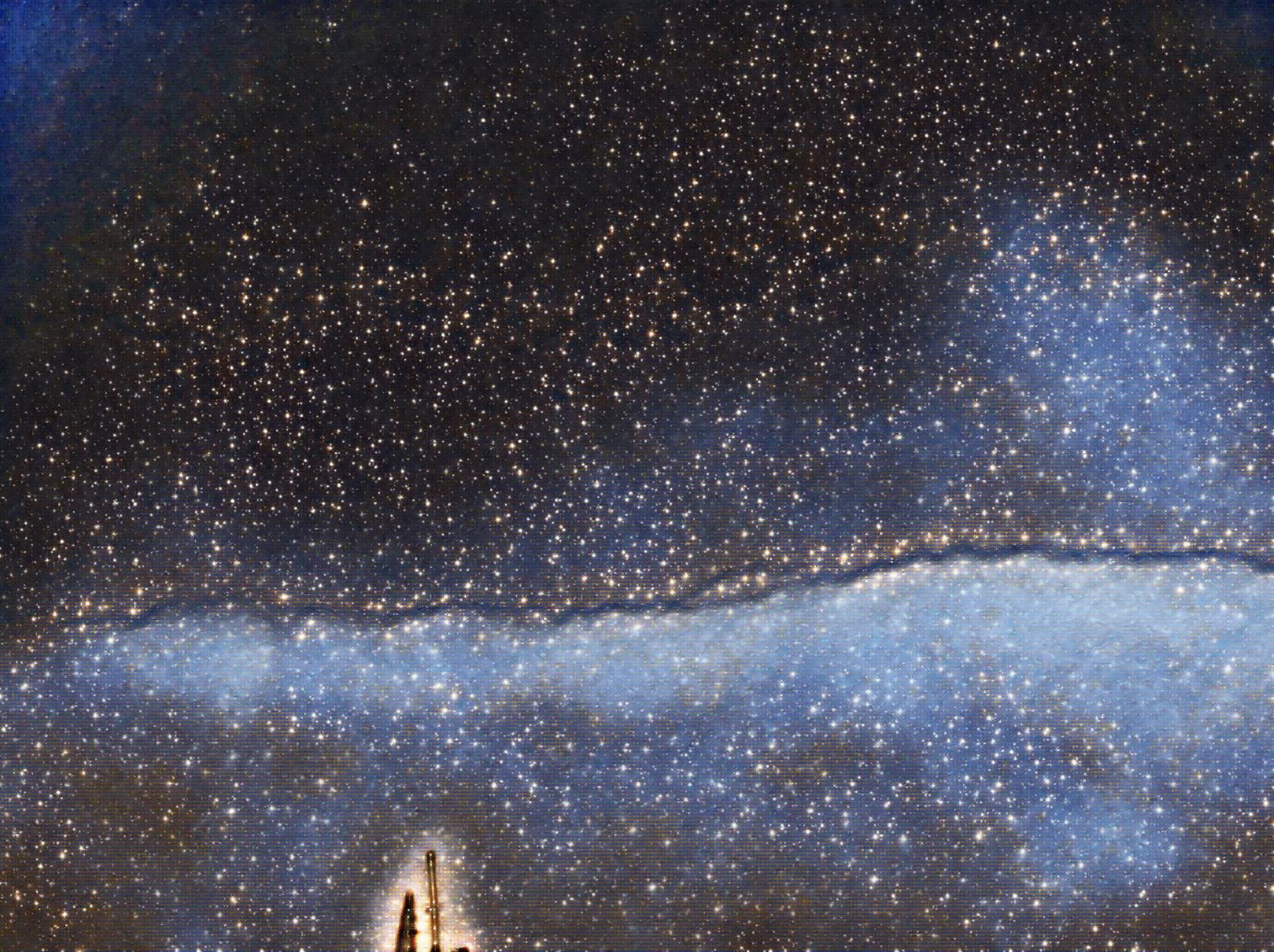 Photo taken by me with Surreal Painting and Space effects on LunaPic.com