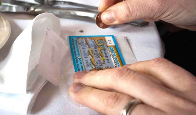 A lucky man who ends his chem treatment wins a huge lottery prize A lucky man who ends his chem treatment wins a huge lottery prize