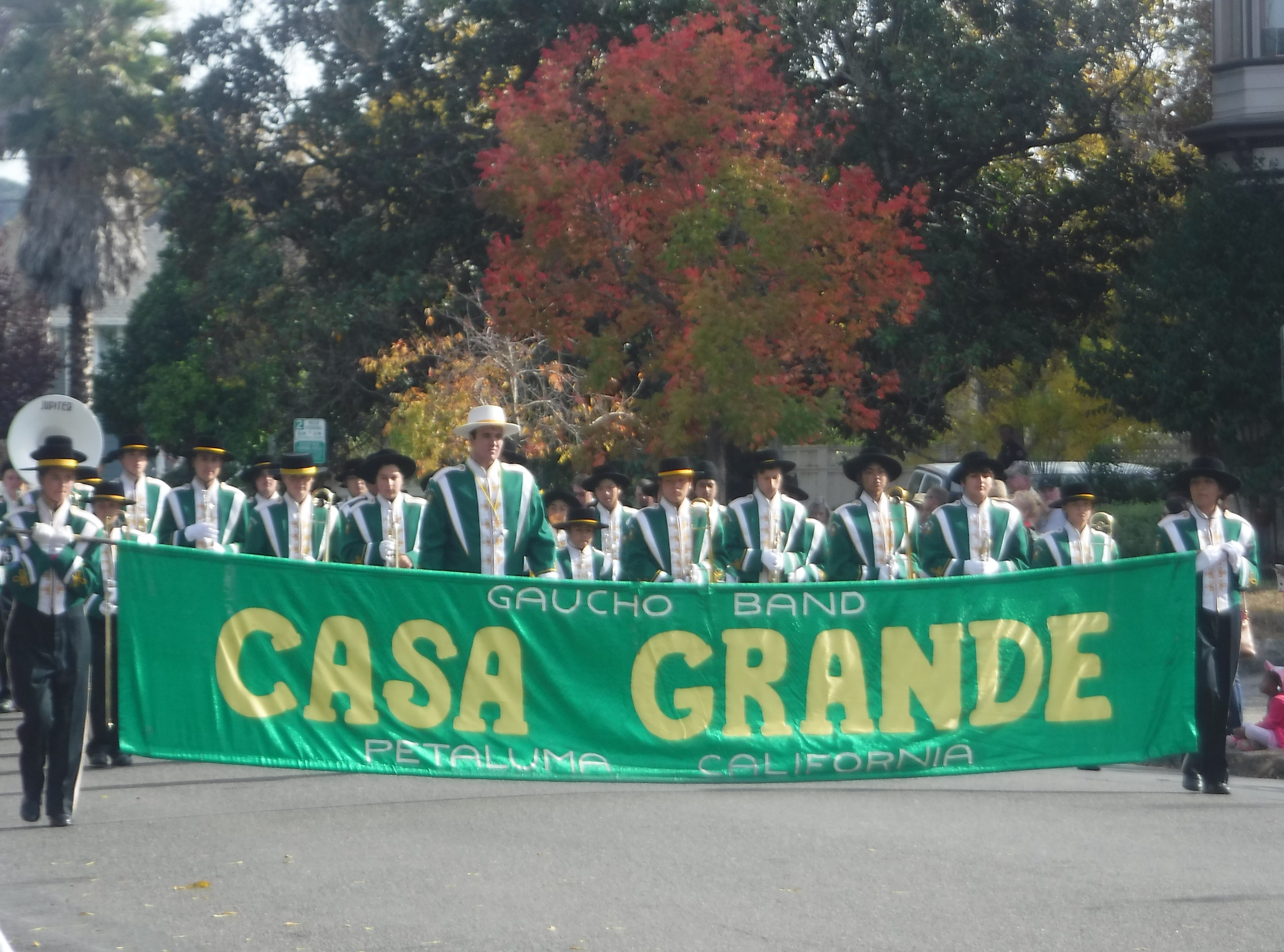 Photo I took at the Vet's parade of the  band from my high school Alma mater. 