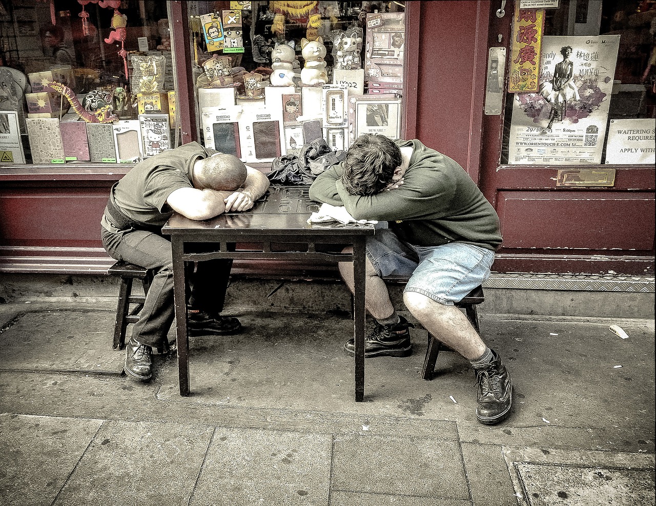 Tired and exhausted