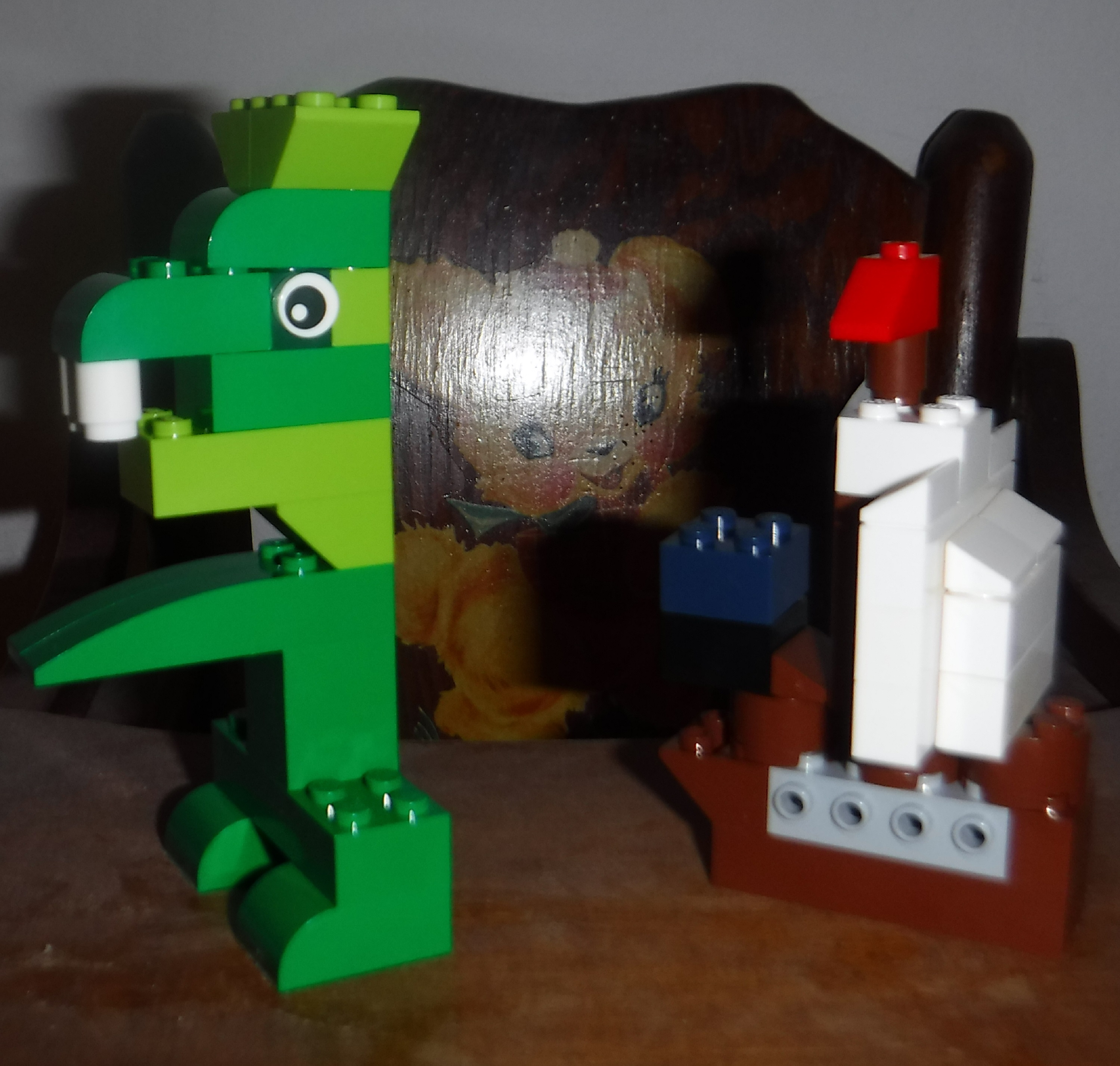 Photo taken by me of what my nephew and I made with Legos Photo taken by me of what my nephew and I made with Legos
