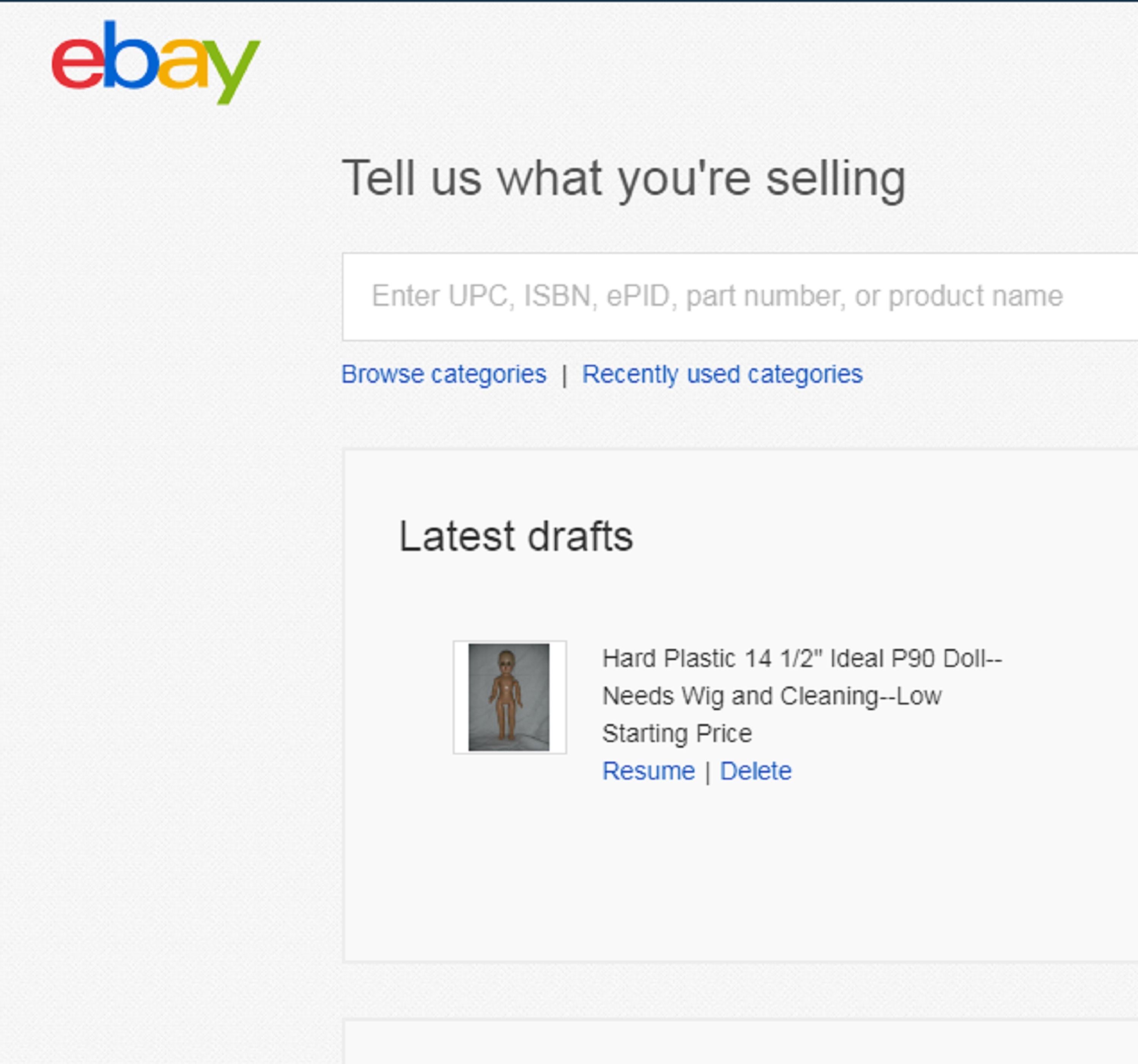Screencap from ebay of the doll I was trying to put up. Screencap from ebay of the doll I was trying to put up.