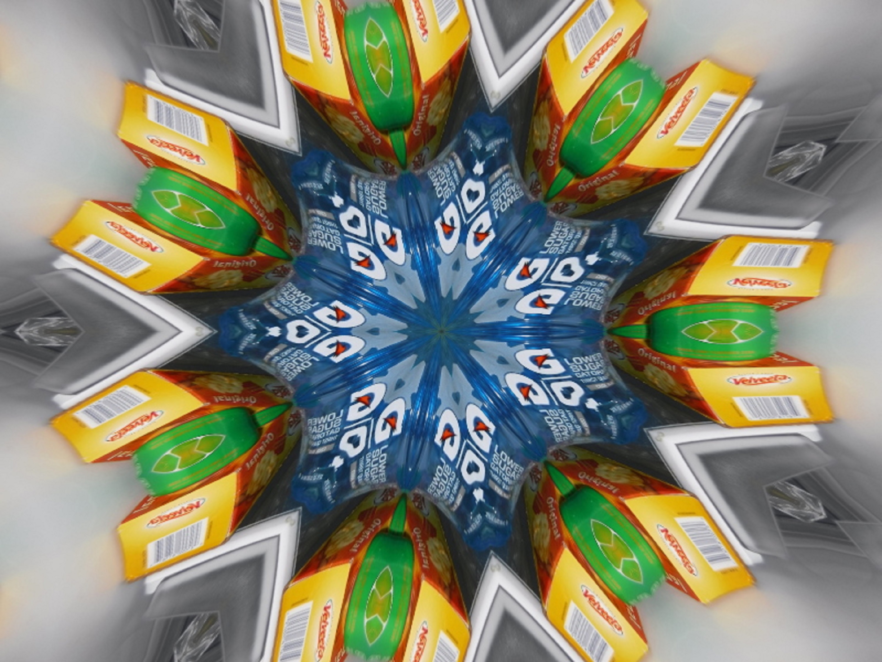 Photo I took of the Gatorade in my refrigerator with Kaleidescope effect x7 on LunaPic.com Photo I took of the Gatorade in my refrigerator with Kaleidescope effect x7 on LunaPic.com