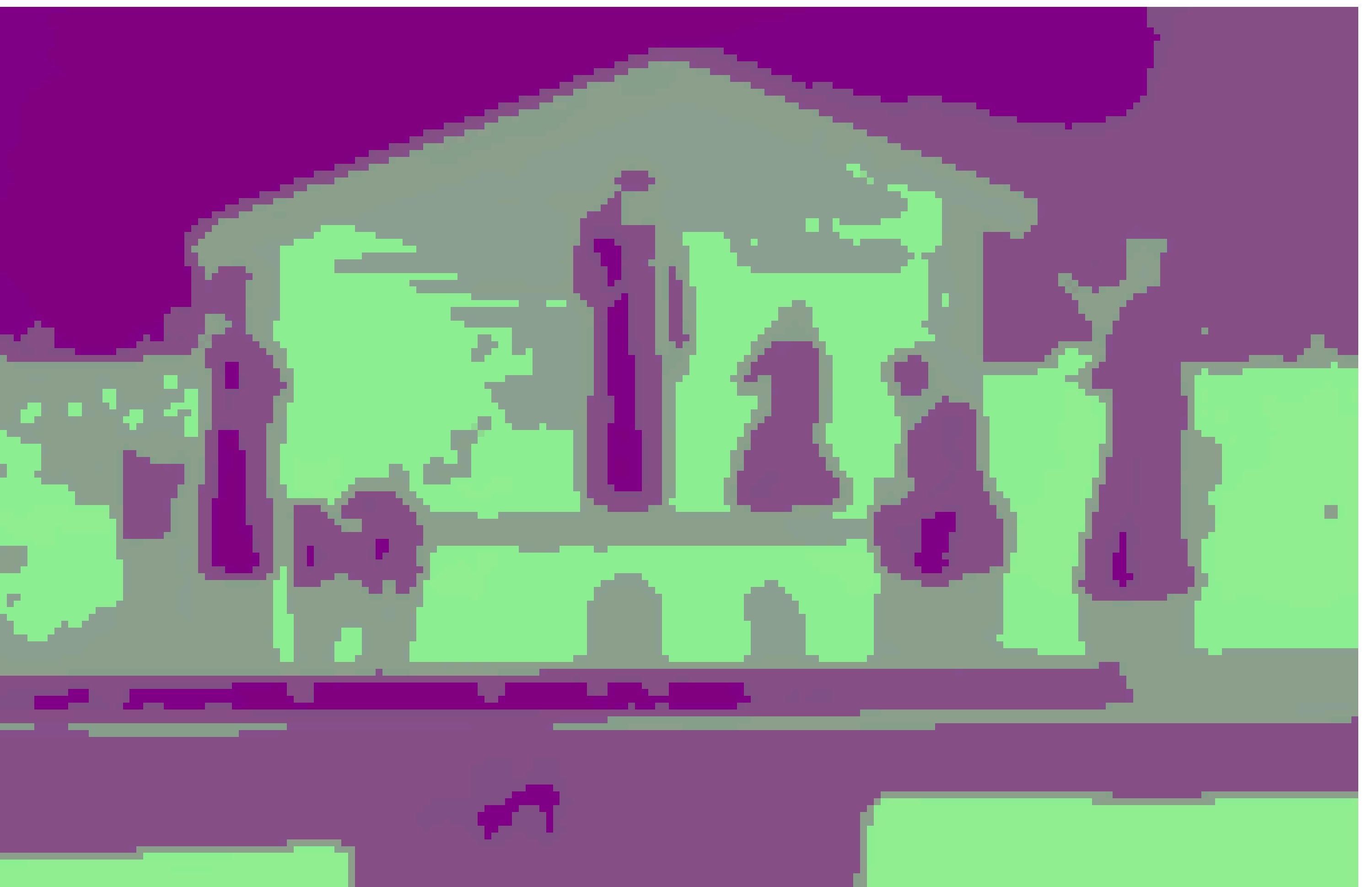 Photo of old church Nativity with Warhol Effect on LunaPic.com