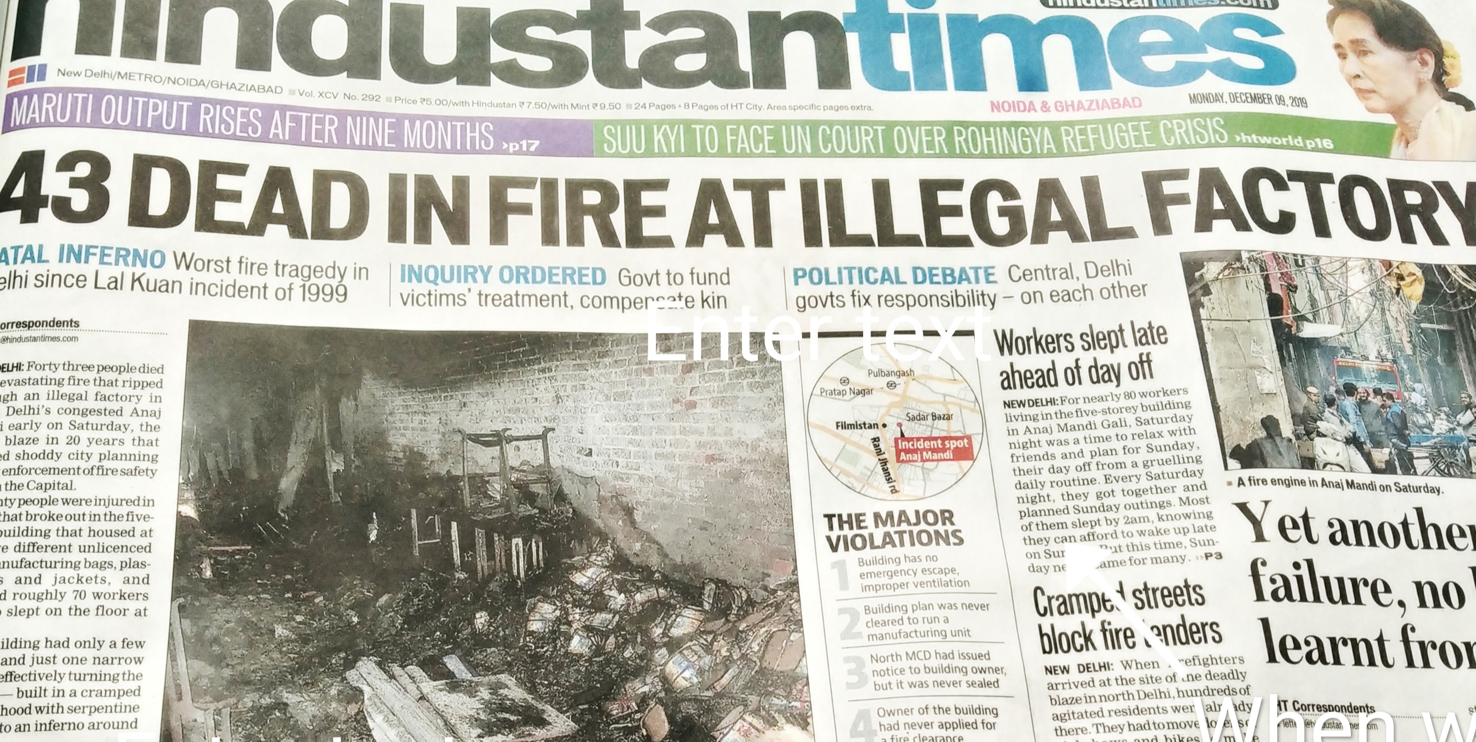 Image from the newspaper