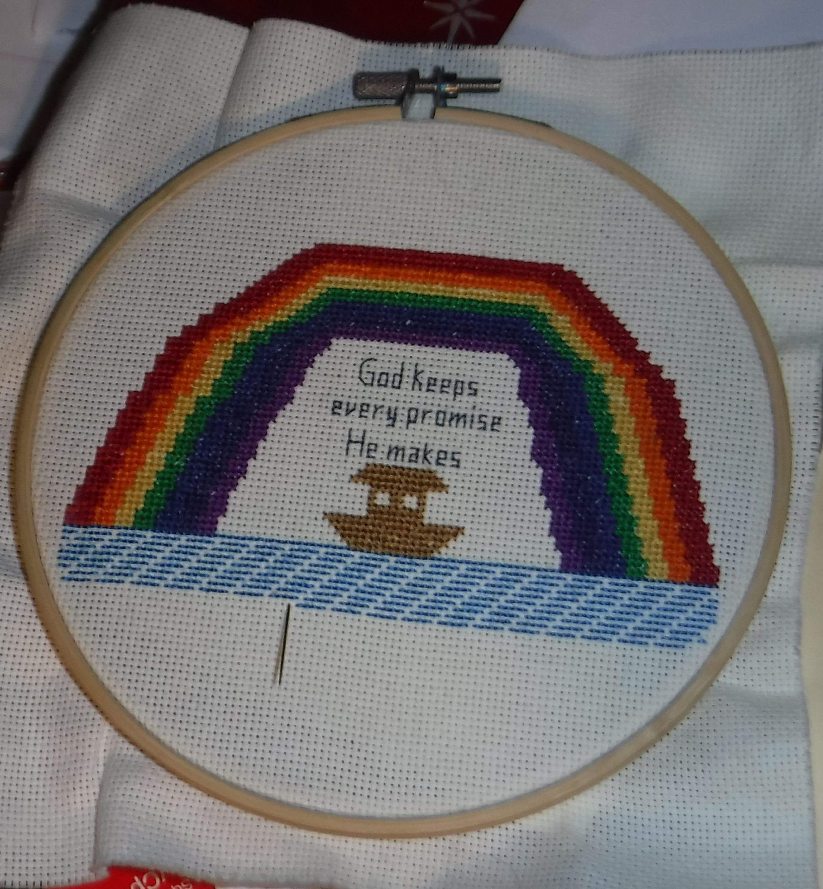 Photo I took of my cross stitch progress at the end of this evening Photo I took of my cross stitch progress at the end of this evening
