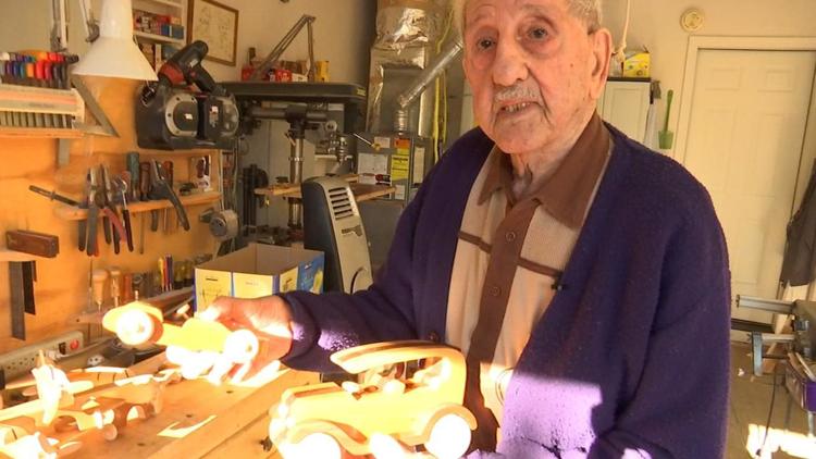 Retired wooden toy maker Al Quarttocchi retiring from his work at age 98 Retired wooden toy maker Al Quarttocchi retiring from his work at age 98