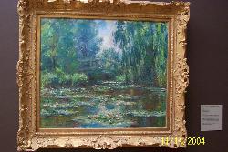 Painting - Landscape painting hanging on the wall.