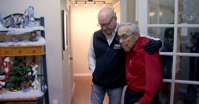 World War II veteran Floyd Smith in his home in Fresno World War II veteran Floyd Smith in his home in Fresno