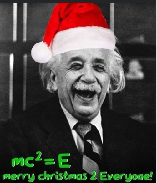 einstein christmas meme