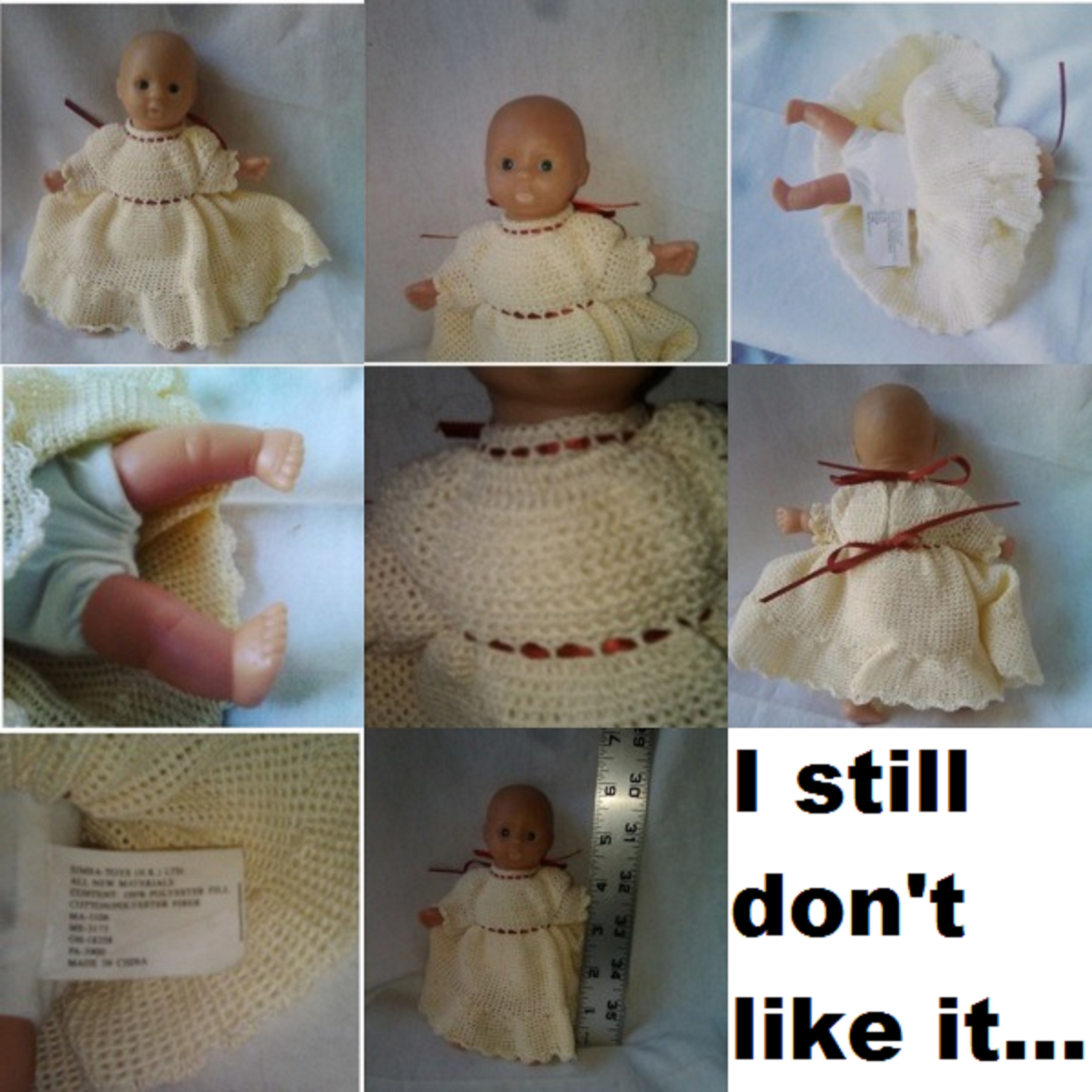 Collage I made with all of the photos I took of the doll with my phone Collage I made with all of the photos I took of the doll with my phone