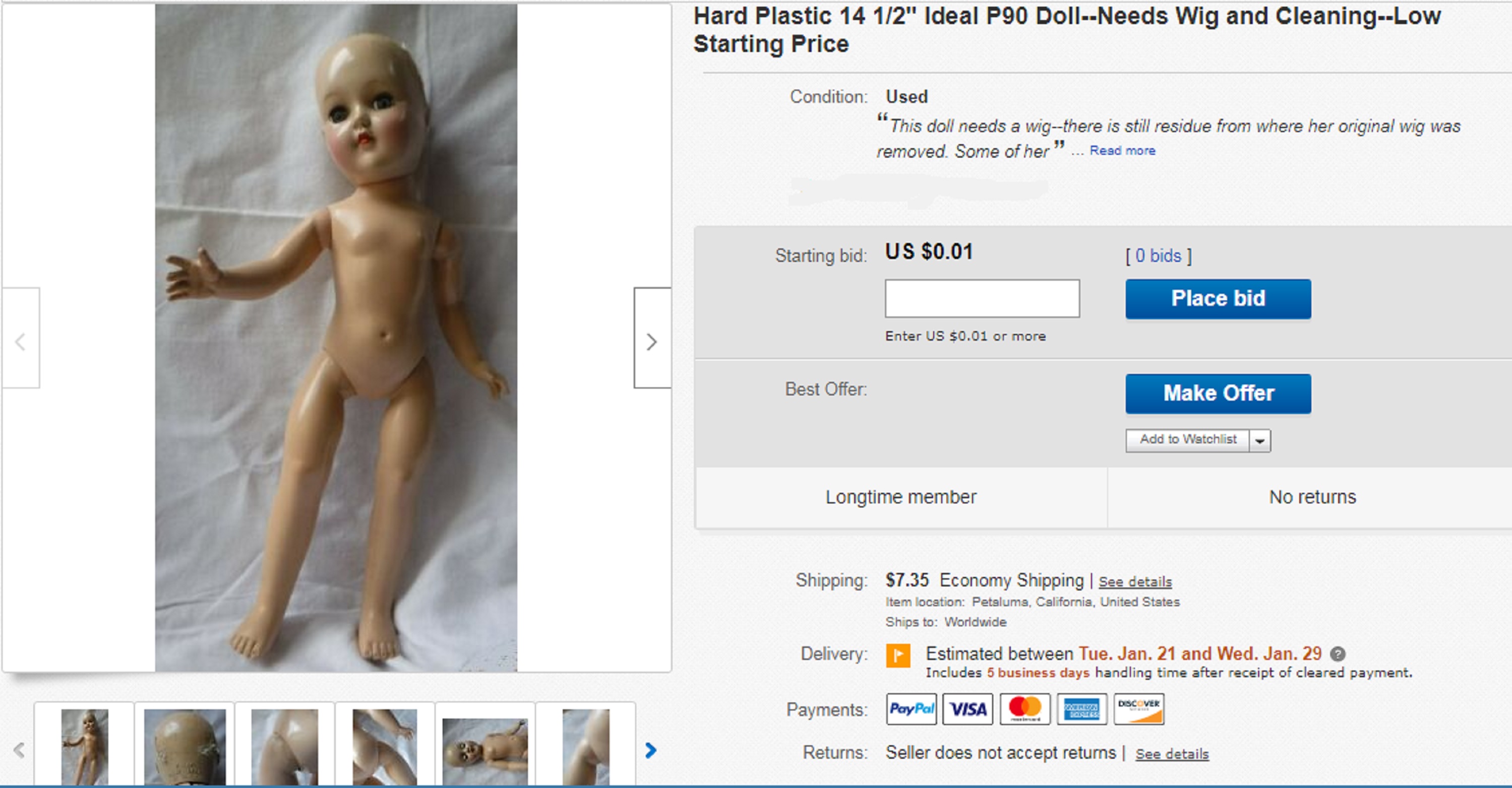 Screencap I took of my eBay sale Screencap I took of my eBay sale