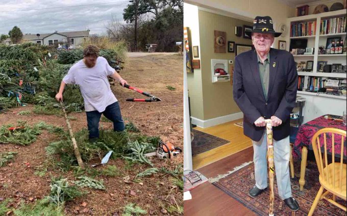 Jaime Willis doing his part to assist war veterans with free canes. Jaime Willis doing his part to assist war veterans with free canes.