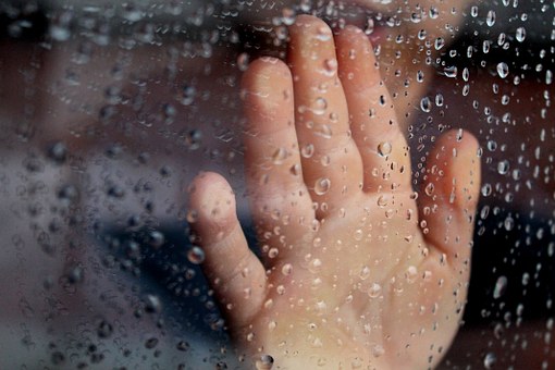 Rain falling
