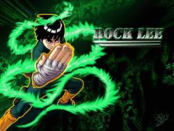 the rock man - Rock Lee.  The sickest character ever.