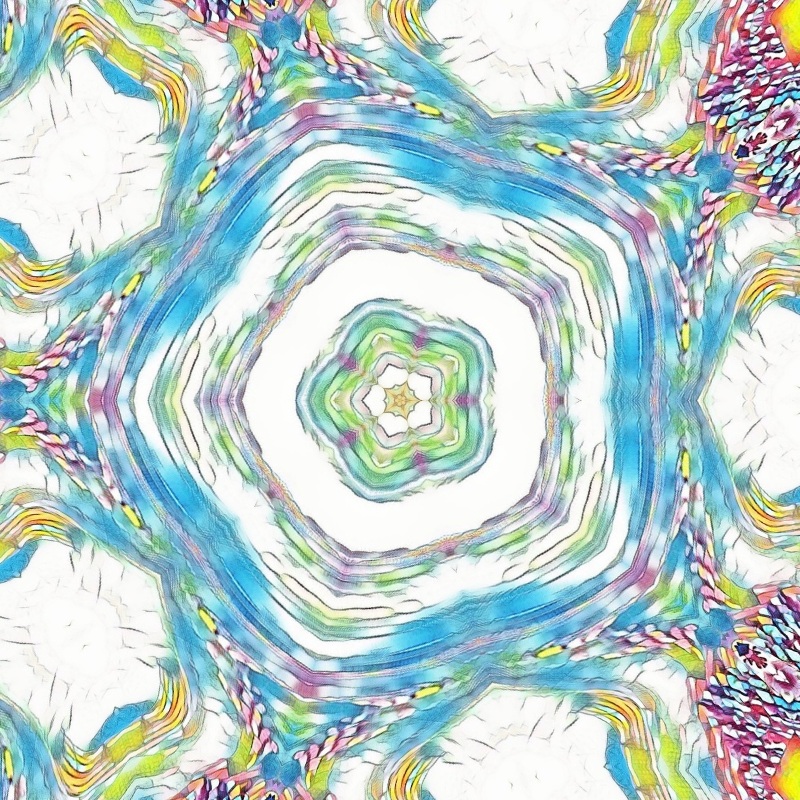 Photo taken by me 1-24-20 w crop, Night and Swirl x 800 and floating and kaleidoscope effects x5