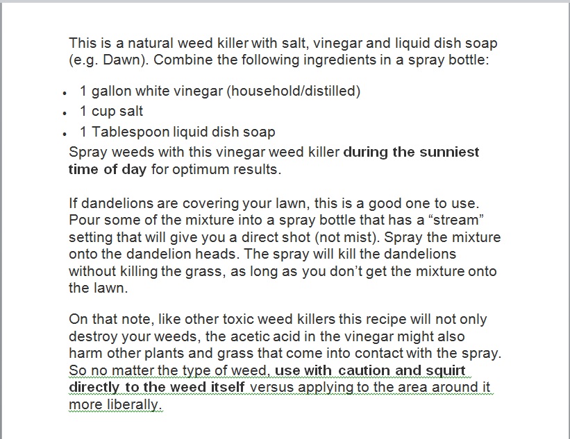 Weed Killer recipe I found