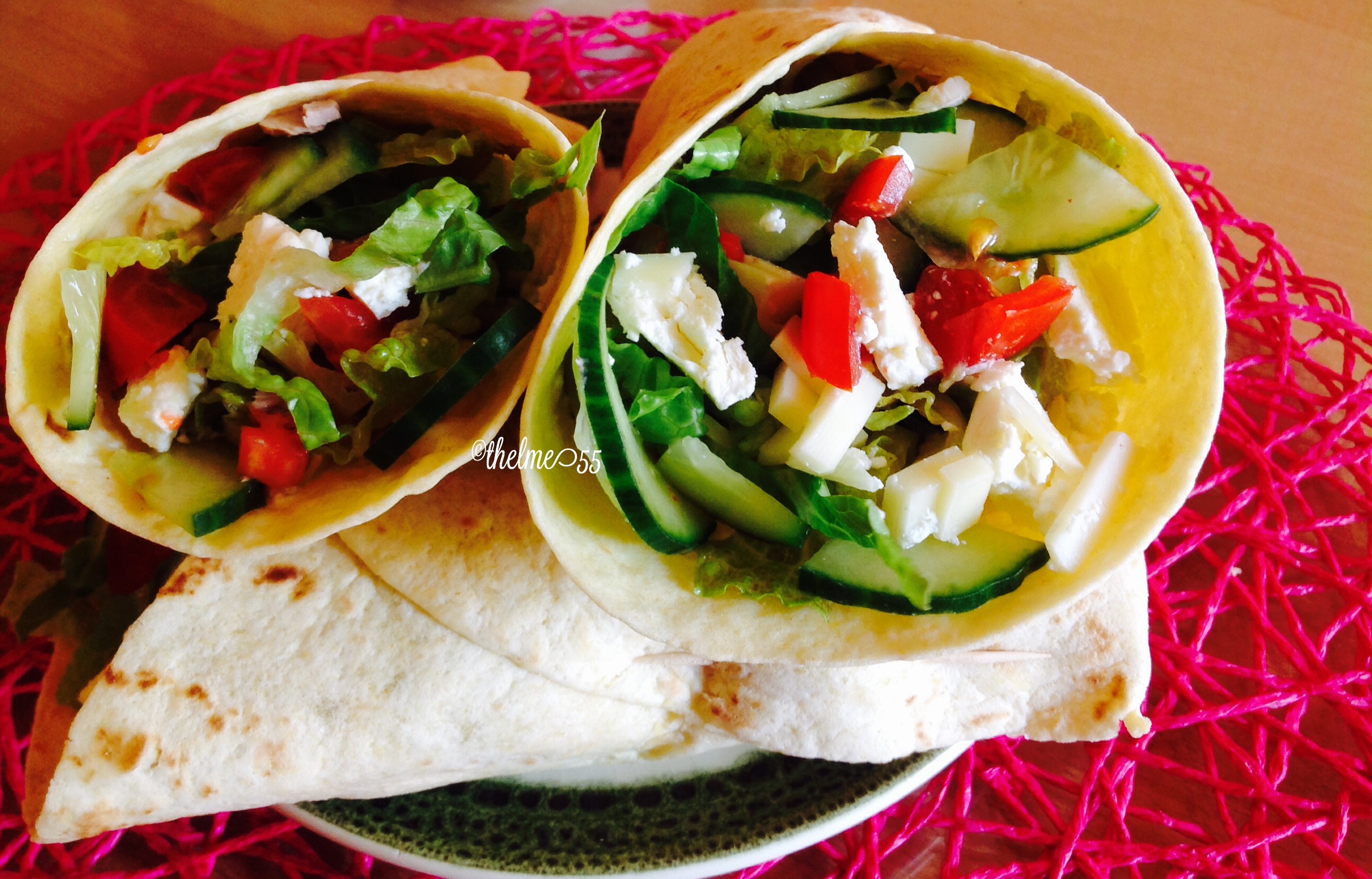 Tuna and Feta Veggie Wraps