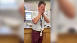 Nebraska school teacher Trey Payne moved to tears when he received a gift 