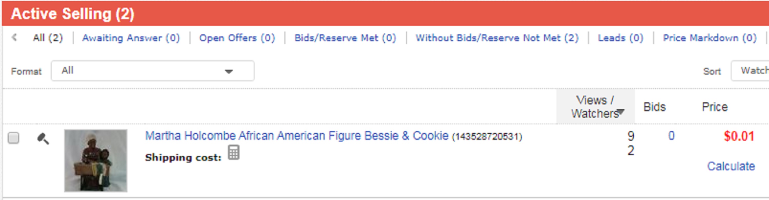 Screen cap of my eBay auction 10:05 pm PST Screen cap of my eBay auction 10:05 pm PST