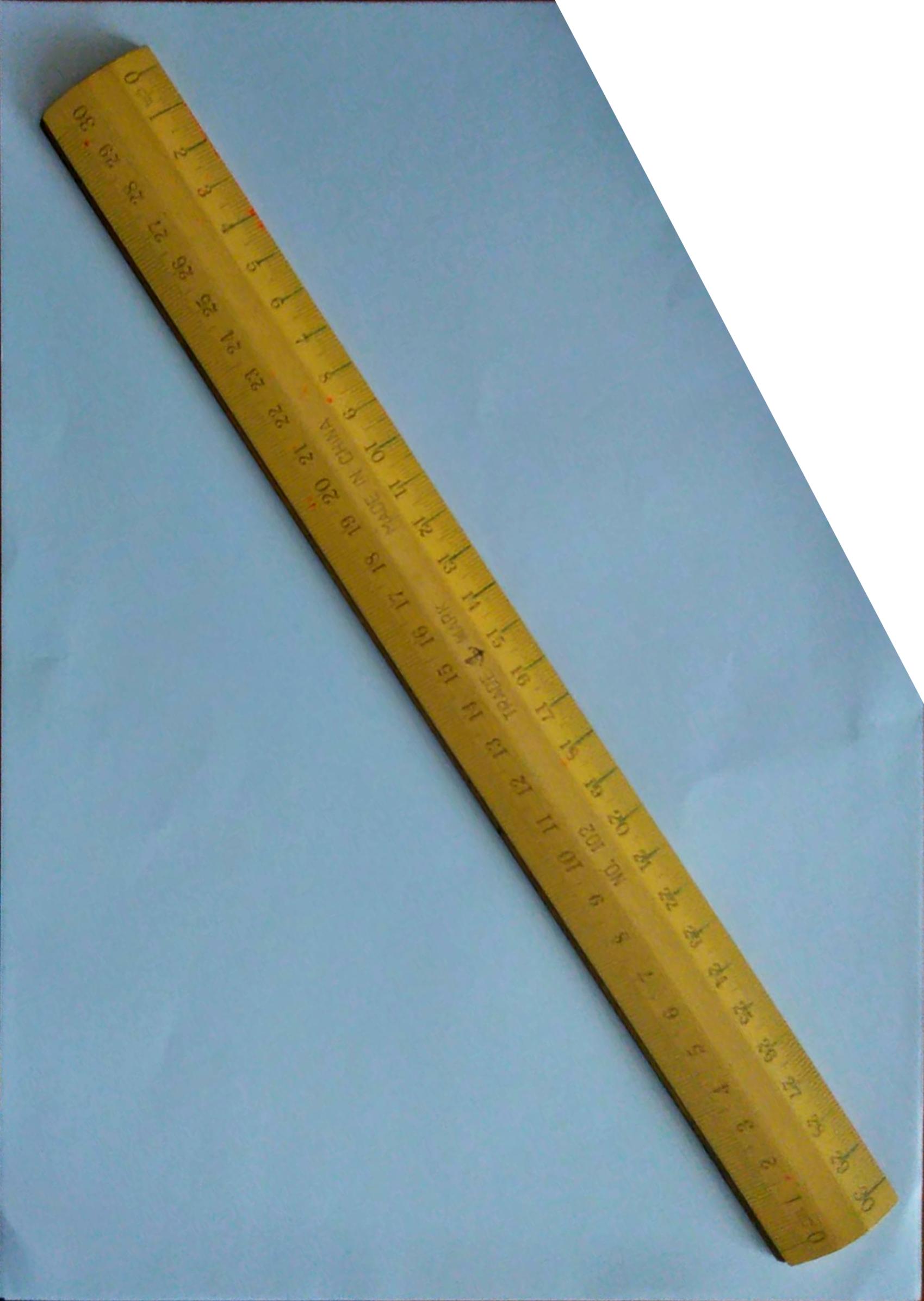 What sort of a ruler has no depth to itself?