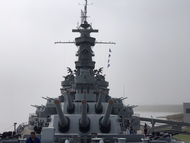The guns of the decommissioned USS Alabama in Mobile. Photo taken by and the property of FourWalls. The guns of the decommissioned USS Alabama in Mobile. Photo taken by and the property of FourWalls.