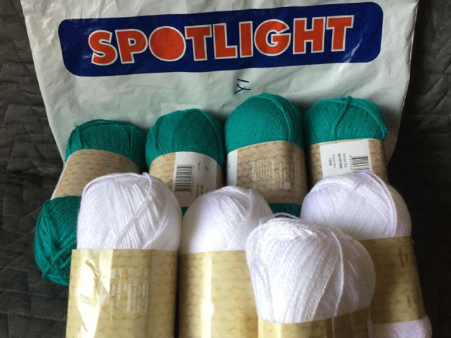 My latest yarn stash. The photo is mine.