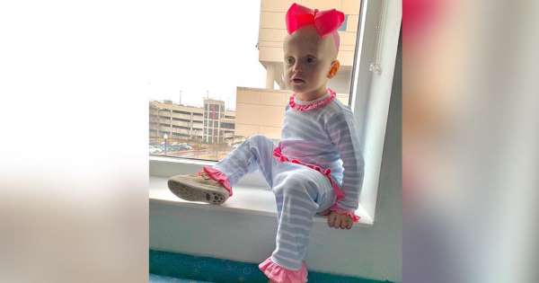 21 month old Hailey Allen who is battling cancer 21 month old Hailey Allen who is battling cancer