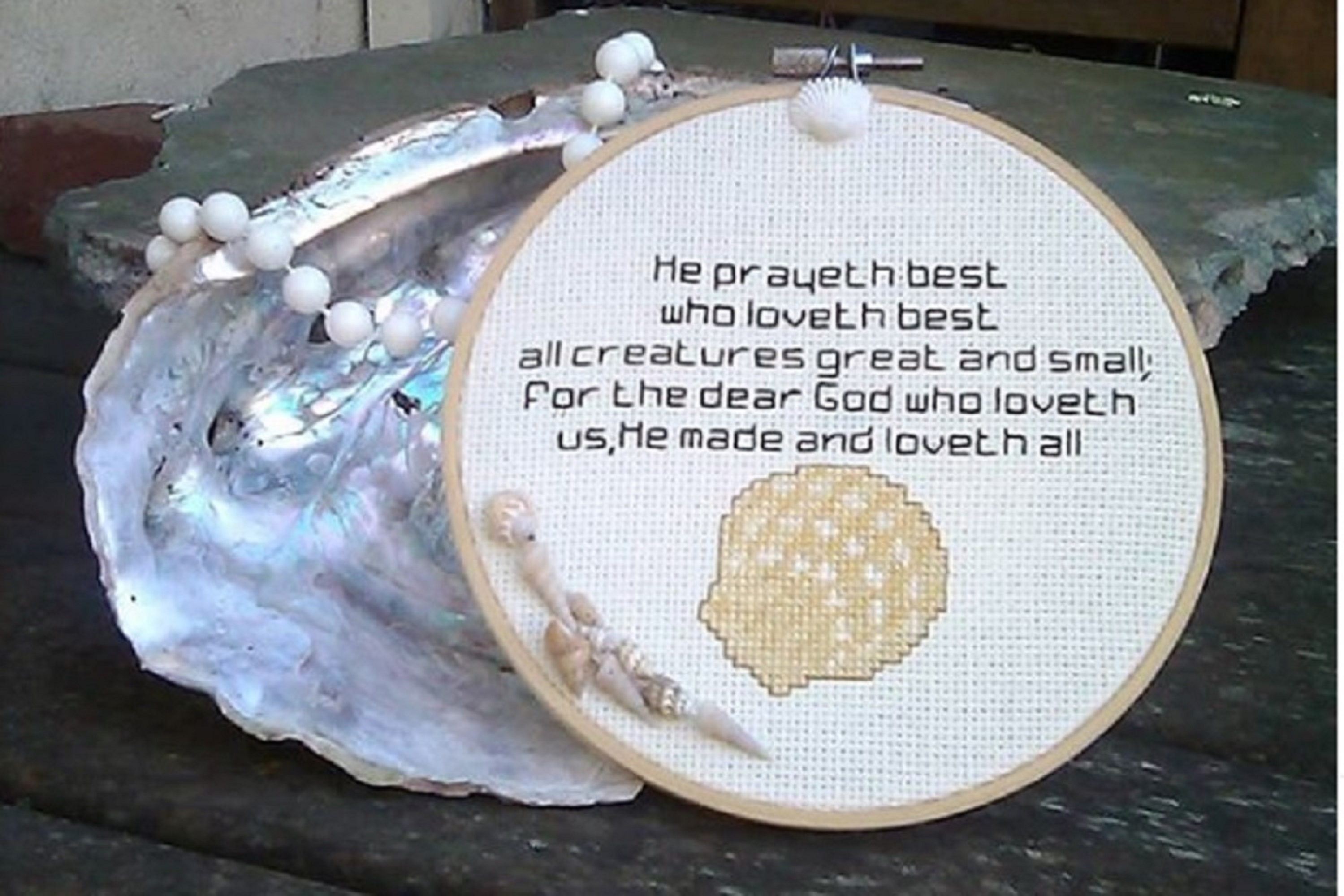 One of the photos I took for Etsy of the cross stitch I have ready One of the photos I took for Etsy of the cross stitch I have ready